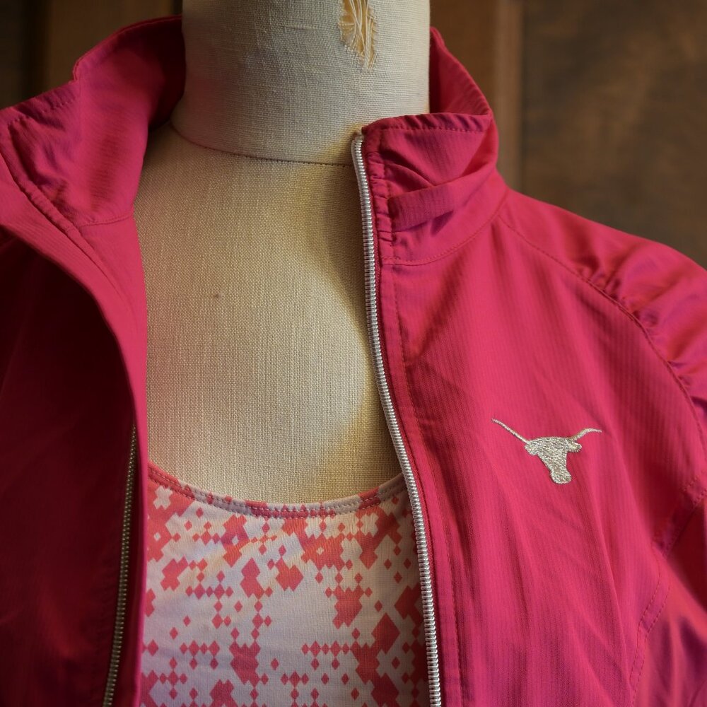 Lija Women's Longhorns Pink Full-Zip Jacket Size M - Picture 3 of 6